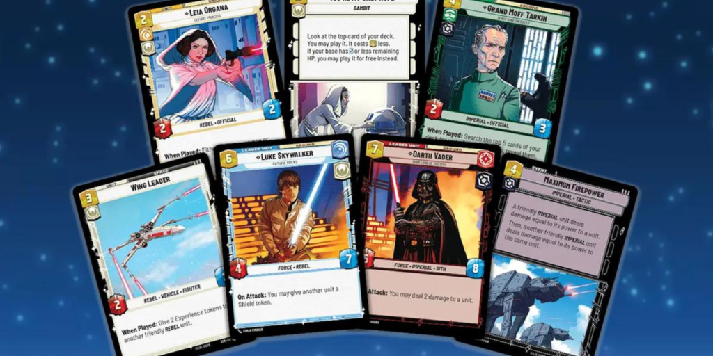 Carte collezionabili tematiche di Guerre Stellari.