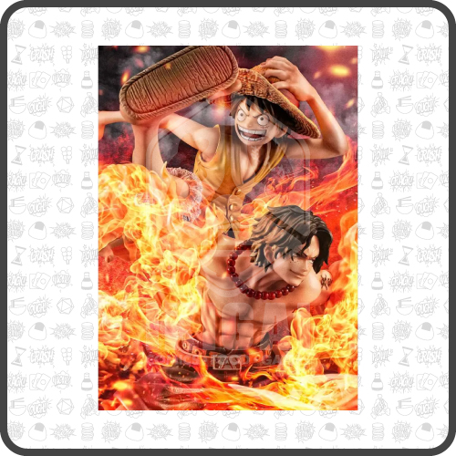 One-Piece-P.o.p-Neo-max-Luffy-Ace-20th-Limited-Version-25cm-statua-da-collezione-in-PVC