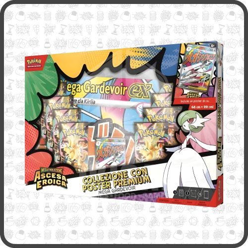 Pokemon Megaevoluzioni Ascesa Eroica Collezione Con Poster Premium Mega Gardevoir