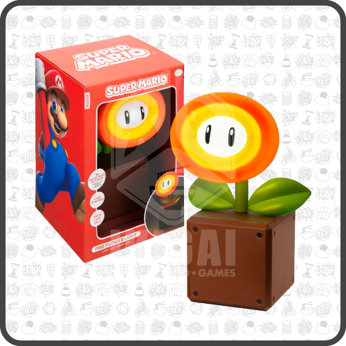 Paladone Super Mario Lampada Led Fire Flower